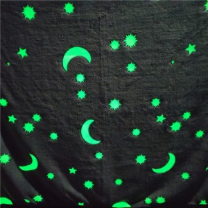 Best Quality Wholesale Printed Kids hot sale 100% polyester coral fleece baby flannel glow in the dark blanket