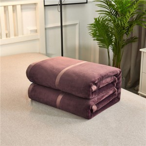 Wholesale Hot sale  cross border polyester  flannels fabric coral fleece gift set small blanket