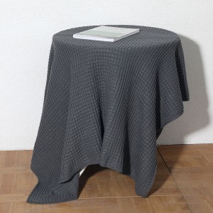 Hot sale wholesale summer knitting blanket Waffle air conditioner blanket