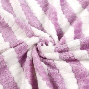 Pillow soft colorful fabric flannel with hoodie baby ribbed lined home furnishing fleece blankets swaddle