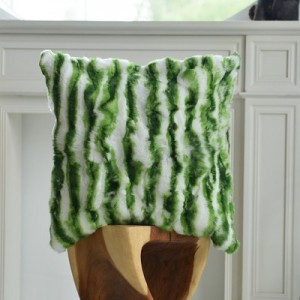 Hot sale popular grey wool pillow simple coral velvet jacquard back cushion