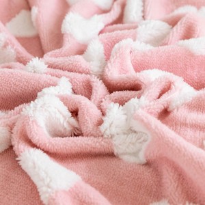 New Nordic style double-layer thickened warm coral velvet blanket lamb velvet sofa blanket flannel nap blanket wholesale