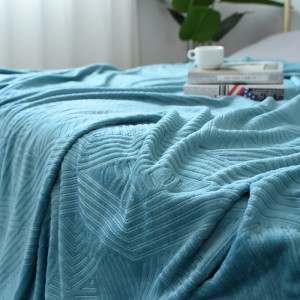 Amazon new summer flannel coral velvet blanket office blanket nap Blanket Sofa children’s blanket