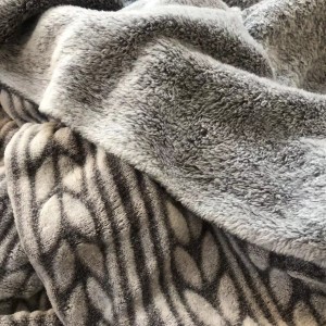 Super soft 100% polyester Double sides Embossed  flannel fabric for blanket
