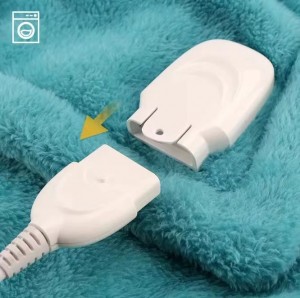 Electric blanket heated throw home and office use machine washable