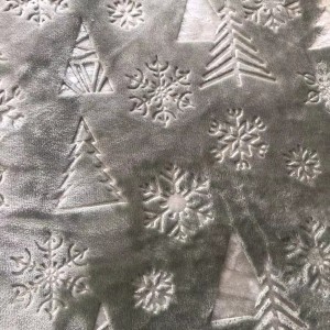 Jacquard Flannel Fleece Fabric for home textile Christmas gift
