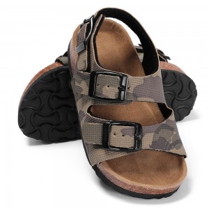 New Arrival Best Selling Good Quality Buckle Strap Leather insole Children Kids Boys Comfort Sandals