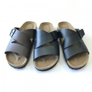China Supplier China Women′s Girl′s footbed cork sole sandals