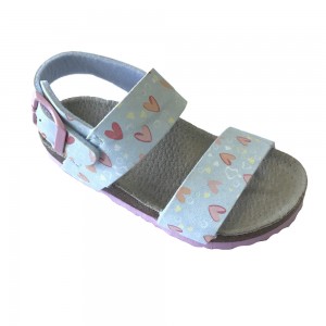 Hot Sale for China EVA Kids Sandals, Two Tone Color Sandal Shoes with Spring Strap
