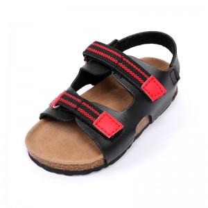 Comfortable new style cork sole EVA outsole outdoor footbed Sandals for children boys