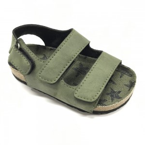 The Youth Version of Cork Foot Bed Comfort Ankle Strap Sandals