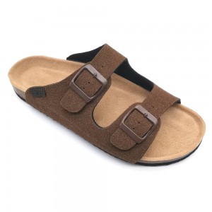 Best Selling Good Fashion Ladies Summer Outdoor Slippers Women’s Slide Cork Comfort Sandals With Two Buckles