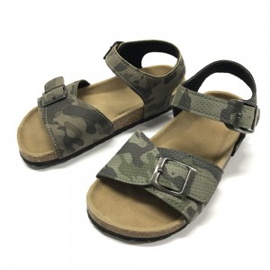 Byring Shoes Boys Sandals With Comfortable Design Cork Foot Bed Sole Comfort
