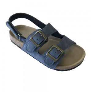 New Arrival Best Selling Good Quality Buckle Strap cork footbed Children Kids Boys Sandals