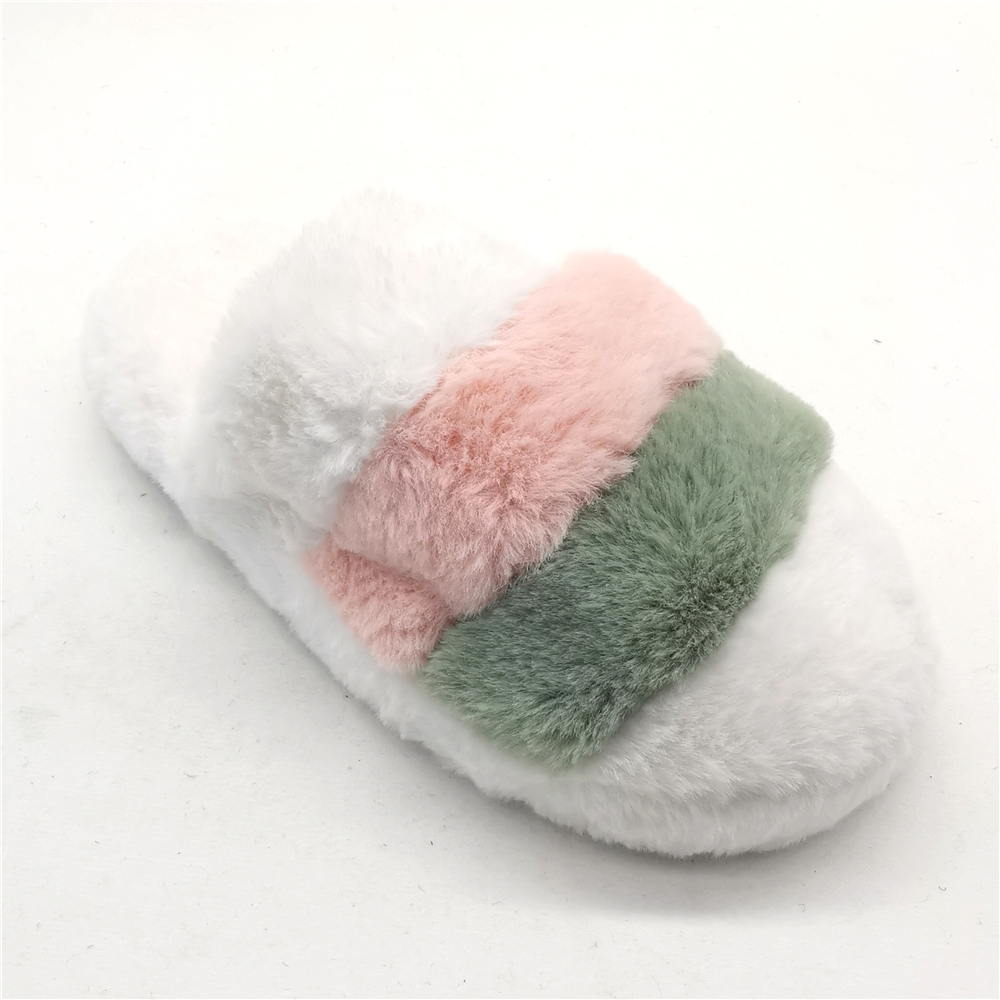 2022  good styles Indoor Outdoor House Memory Foam Long Plush Fur Slipper for Lady Featured Image