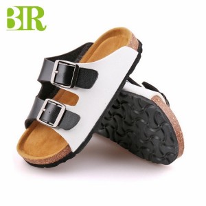 Comfortable new style cork sole EVA outsole outdoor slippers Sandals for children boys