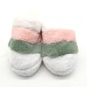2022  good styles Indoor Outdoor House Memory Foam Long Plush Fur Slipper for Lady
