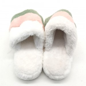 2022  good styles Indoor Outdoor House Memory Foam Long Plush Fur Slipper for Lady