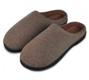 Wholesale Prime Quality Men’s Memory Foam Indoor Slippers with Comfortable Foot-bed