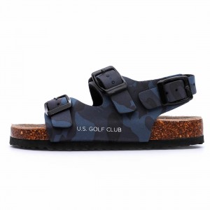 Fine Quality Sandals for Toddler Boys Kids Children with Comfortable Design and Cork Sole Foot-bed
