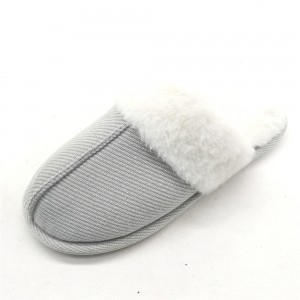 2022 Classical style Indoor Home Warm Memory Foam Plush Slippers Faux fur Slip-on House Women’s Slipper