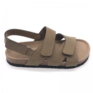 2021 Facotry New Style Fashion Design Good Quality Kids Toddler Boys Summer Cork Footbed Sandals