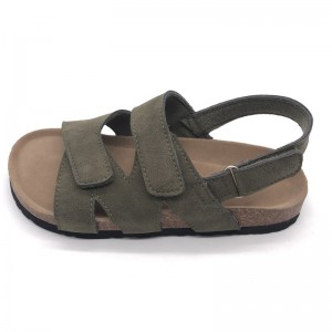 2021 Facotry New Style Fashion Design Good Quality Kids Toddler Boys Summer Cork Footbed Sandals