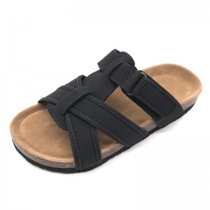 2021 New Arrival Best Selling Good Quality Buckle Strap cork footbed Children Kids Boys Sandals