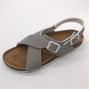 2021 New Wholesale Summer Cork Outerdoor 2 Cross Straps Slippers and Casual Women’s Sandals