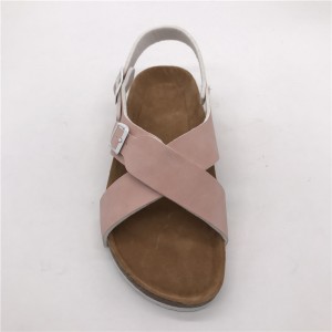 2021 New Wholesale Summer Cork Outerdoor 2 Cross Straps Slippers and Casual Women’s Sandals