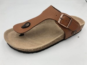 Prime Quality Genuine Leather Men’s Cork Footbed Sandals Flipflops For Summer