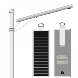 Святлодыёдны вулічны ліхтар C-Lux працуе ад сонечнай энергіі і электрычнасці для праекта з 3-гадовай гарантыяй