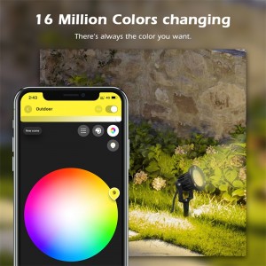 Բացօթյա Smart RGBCCT Garden spike Light Color Extension Pack Խելացի RGBCCT հասկ լույսը 16 միլիոն գույներով բացօթյա օգտագործման համար