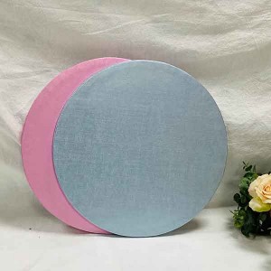 6 इंच गोल केक बोर्ड वाढदिवस गुलाबी निळा रंग |सूर्यप्रकाश