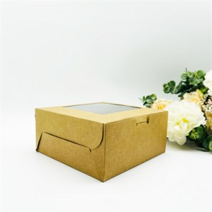 4 Wkładki do pudełek na babeczki Sqaure Diy Recycle Box |Światło słoneczne