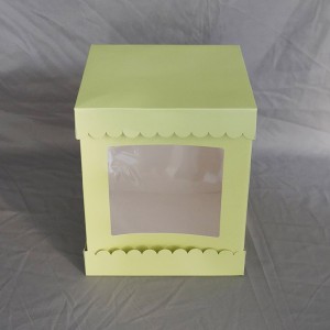 Hot-selling Slice Cake Boxes Wholesale - Custom Color Cake Box With Separate Lid – Sunshine