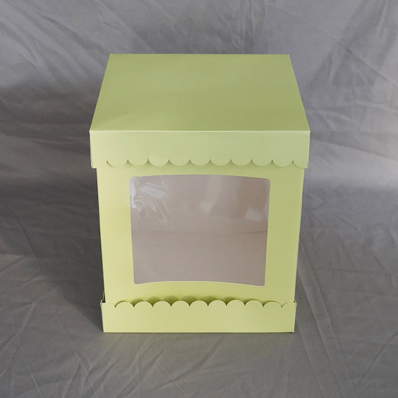 2022 Good Quality 12x12x6 Cake Box With Window Bulk - Custom Color Cake Box With Separate Lid – Sunshine