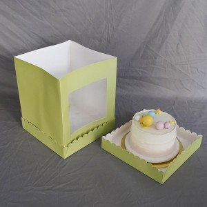 Custom Color Cake Box With Separate Lid