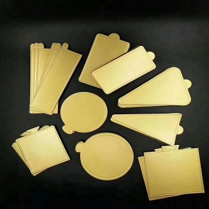 Reasonable price Baked Good Packaging Supplies - Mini Triangle Gold Cake Board Wholesale | SunShine – Sunshine