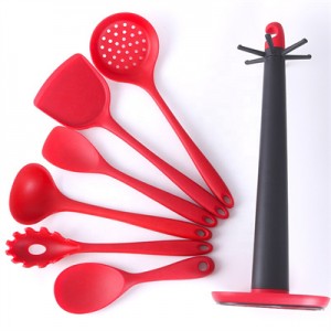 Outils de cuisson à la spatule en silicone Étiquette personnalisée Oem |Ensoleillement