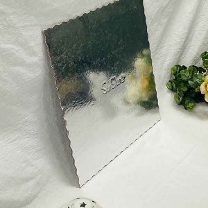 Quarter 1/4 Sheet Paper Cake Boards Scalloped Edge Design |Արևի շող