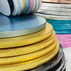 12 Inch Cake Board Round Pink Blue Foil Grease Proof Paper | SunShine