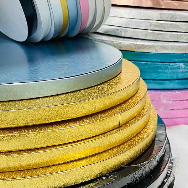 High Quality for Cheap Cake Board - 12 Inch Cake Board Round Pink Blue Foil Grease Proof Paper | SunShine – Sunshine