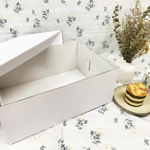 Corrugated Cake Box Rjochthoekige Boarne Factory Suppliers |Sinneskyn