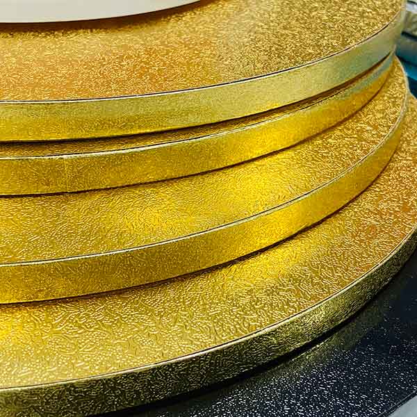 OEM/ODM China Cake Board Drums - 11 Inch Cake Board Gold Rounds Covering Foil Paper Colored | Sunshine – Sunshine