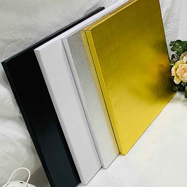 2022 New Style Silver Cake Drum - Cake Board Square And Round Silver Covering Foil Long | Sunshine – Sunshine detail pictures