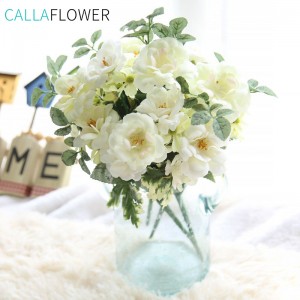 DY1-421 fiore di camelia artificiale per la decorazione della fascia per l'esposizione di abiti da festa