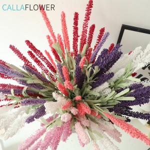 MW09903 Arrangement de fleurs de lavande pastorale faite à la main, décoration artificielle pour la maison, vente en gros