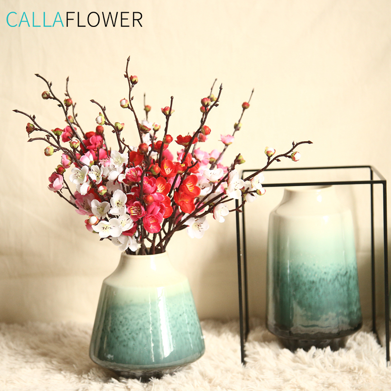 MW36890 Artificial Flowers Wintersweet Plum Blossom Branch For Home Wedding Decor 2 buyers