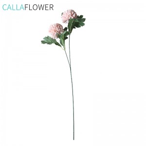 DY1-1087 Τεχνητά Λουλούδια Λευκό Μεταξωτό Πικραλίδα Puff Flower Μπάλα Σπρέι Γάμου Σπίτι